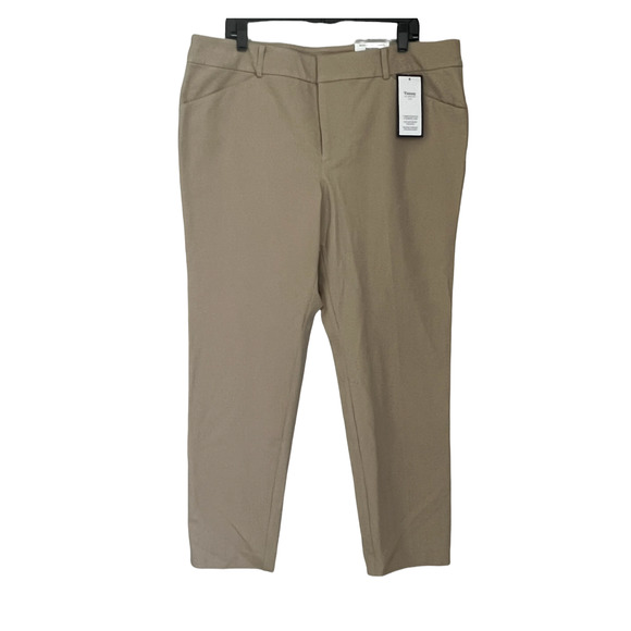 Charter Club Women's Slim Leg Newport Full Length Sedona Dust Pants Size Size 18 - Picture 1 of 9
